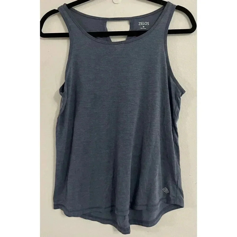 Zelos‎ Athletic Tank Top Gray Women’s Size M Athleticwear